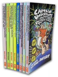 Underpants Complete Series 8 Books Set Pack Collection I Dav Pilkey