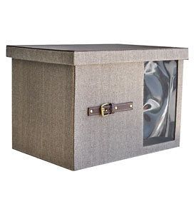 Large Tweed Window Decorative Storage Box