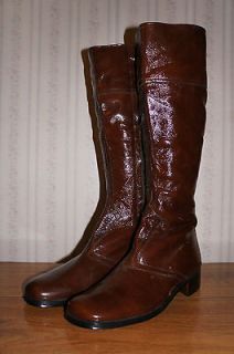 Vintage Italian Suede Leather Boots Knee high Sz 40.5 Mens/Womens/Un
