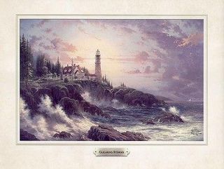 Thomas Kinkade Clearing Storms Lighthouse Picture Print FREE PRIORITY