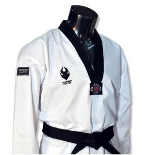 FIGHTER]Korea TKD TaeKwonDo DAN uniforms Black Collar uniform DOBOK