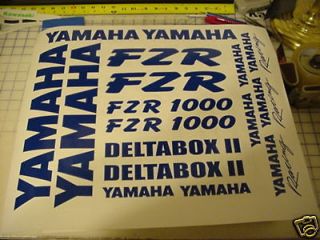 Yamaha FZR 1000 decal kit 96 95 94 93 92 91 90 89 BLUE