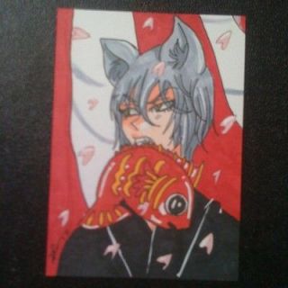 Kamisama Kiss Fox Yokai Tomoe ACEO ATC Art Card Anime Manga Bishounen
