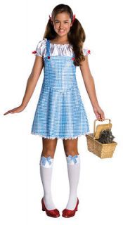 Dorothy Wizard of Oz Country Girl Gingham Dress Up Halloween Deluxe