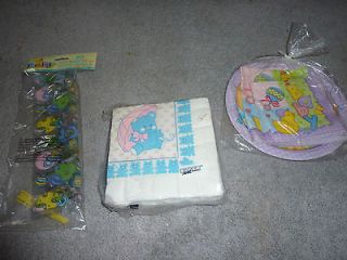 Mixed Lot of Baby Shower Party Supplies and Decorations