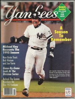 December 15, 1995 Yankees Magazine     J im Leyritz
