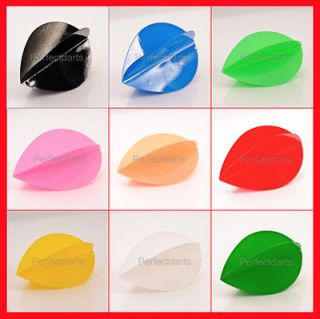 POLY PLAIN PEAR SHAPED DARTS FLIGHTS   11 Colours   Great Pack Deals 