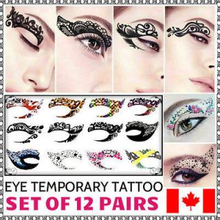 Minaj Rhiana Star Body Art Temporary Eyeliner Tattoo Sticker Henna