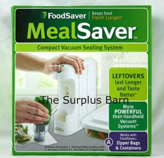 Complete Set FoodSaver Mealsaver Compact Vacuum Sealer, Meal Saver