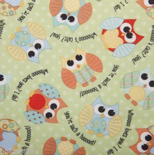 PUL Diaper Making Fabric Hooty Owl Boutique Babyville 18 by 64 half