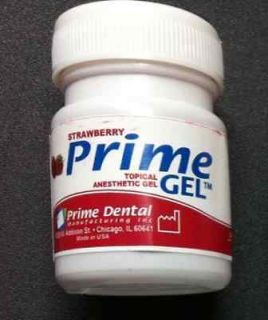 Topical Anesthetic Gel 1oz Strawberry Flavor Prime Dent