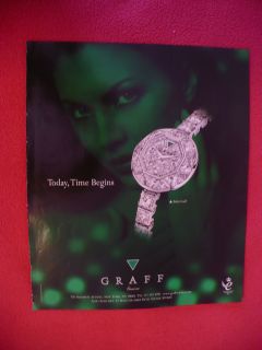2011 GRAFF FABULOUS TODAY TIME BEGINS DIAMOND RING JEWELRY AD