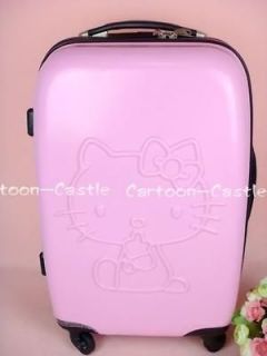 Hello Kitty 24 Luggage Bag Baggage Trolley Roller Pink