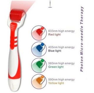 LED Derma Roller Micro Needle  BLUE Light Size .50  Acne & Oily Skin