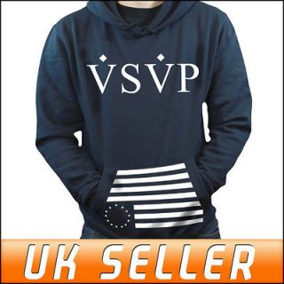 VSVP ASAP ROCKY Comme Des Fuckdown Navy Blue Hoodie Hoody Top Pouch