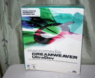 Macromedia DreamWeaver Ultra Dev 3 Software NEW & SEALED