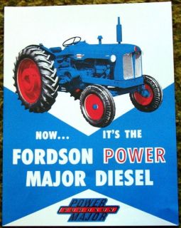 1958 Ford Fordson Power Major Diesel Tractor Brochure
