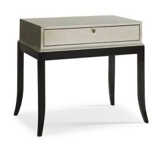 Newly listed RALPH LAUREN Modern Ebony & Silver Side Table   BRAND NEW