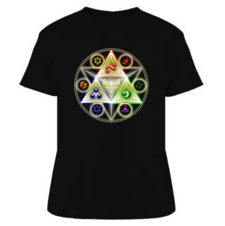 Zelda Detailed Triforce Video Game T Shirt