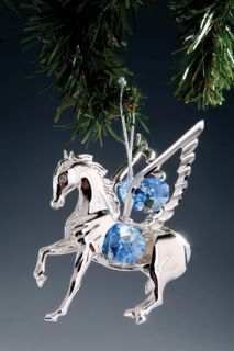 PEGASUS~HORSE W/ WINGS SILVER PLATED FIGURINE MADE WITH BEST~*~AUSTRIA