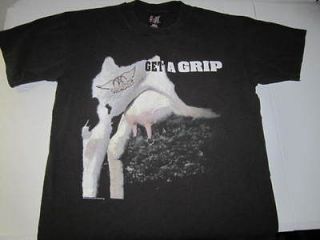 vintage 1993 AEROSMITH Get A Grip concert Rock Faded Black USA t shirt