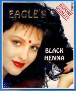 EAGLES BROWN OR BLACK HENNA MEHNDI HANNA HAIR COLOUR 6 × 10ML