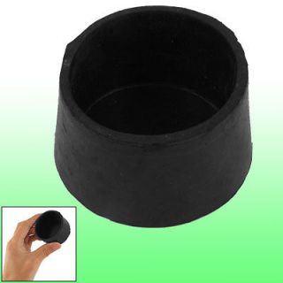 Chair Table Round Foot Leg Rubber Holder Protector Blk