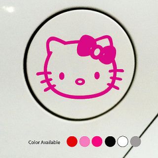 Hello Kitty Logo Decal Car Sticker fuel cover Vinyl 4.4x3.2