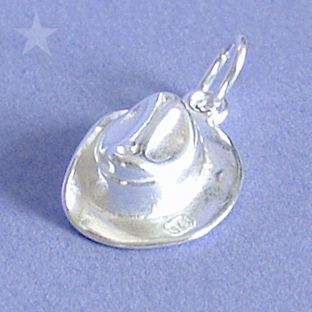 DIGGER HAT Sterling Silver Charm Pendant AUSTRALIA AUSSIE SLOUCH