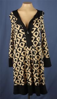 Diane Von Furstenberg Shift Gaby Dress Silk Jersey Geometric Print