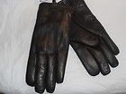 Mens Finest Deluxe White Rabbit Fur Lined Genuine Leather Gloves