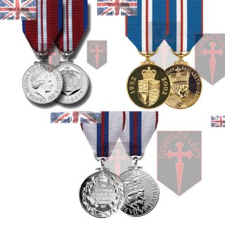 Queens Jubilee Full Size Medals and Ribbon   Silver   Golden   Diamond