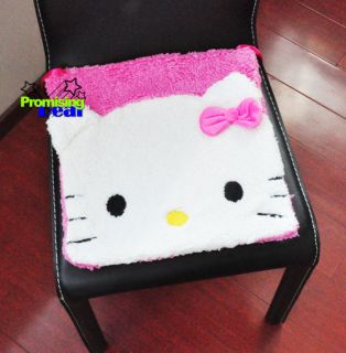 Cute Hello Kitty Plush Chair Pads Indoor/Outdoor Kitchen Cushions Pink