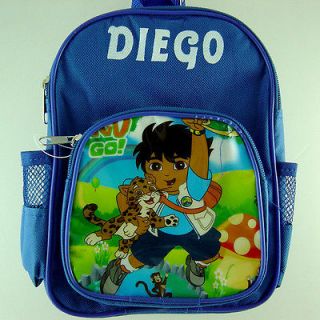 RARE Dora the Explorer Go Diego Go Mini Blue Backpack School Bag