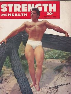 AUG 1952 STRENGTH & HEALTH vintage bodybuilding magazine HOMER