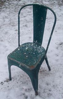 VINTAGE INDUSTRIAL METAL TOLIX FRENCH CAFE CHAIR  A  model