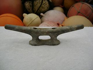 10 INCH OLD GALVANIZED SHIP BOAT DOCK CLEAT CHOCK DECOR (#0240)