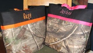 Newly listed Camo Diaper Bag with Any Color Embroidery and Ribbon