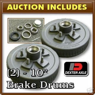 Dexter 10 Brake Drum bearings nuts 3500# axle 5x4.5 a