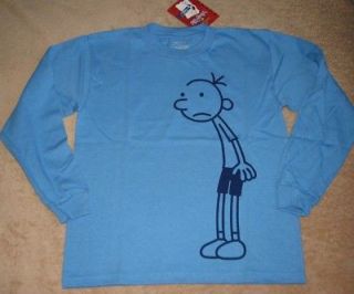 DIARY OF A WIMPY KID Book L/S Blue Tee Shirt NWT 14/16