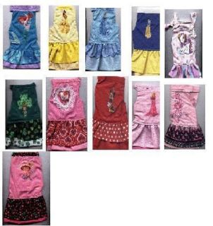 Dog Clothes Charactre Sun dresses Size/SM14 16 lbs