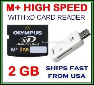 PICTURE MEMORY CARD for OLYMPUS & FUJIFILM DIGITAL CAMERAS WITH READER