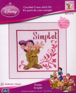 DMC Disney Seven Dwarves Cross Stitch Kit BL914 Dopey
