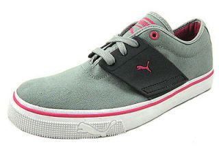 NWD Puma Womens El Ace Canvas Gray/Pink Sneaker/Shoes US 6.5