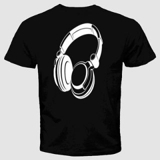 Headphones T shirt Beats DJ Technics Electro Acid Musik Party Cool