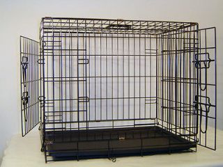 Extra Large 48 Folding Dog Crate Cage Kennel Two Door