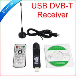 USB 2.0 DVB T Digital TV Stick Tuner Receiver Adapter Dongle WandTV