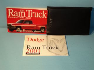 01 2001 Dodge Ram Cummins Turbo Diesel owners manual
