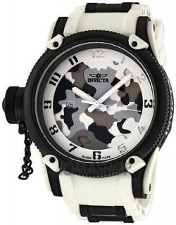 Invicta Russian Diver Special Ops White Siberian Tiger Mens Watch 1195