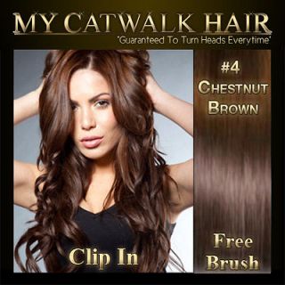 MICRO BEAD I Tip Remy Human Hair Extensions #4 Chestnut Brown 0.8g